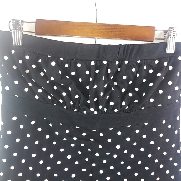 Self Esteem M Black White Dot Tube Top - Picture 6 of 7